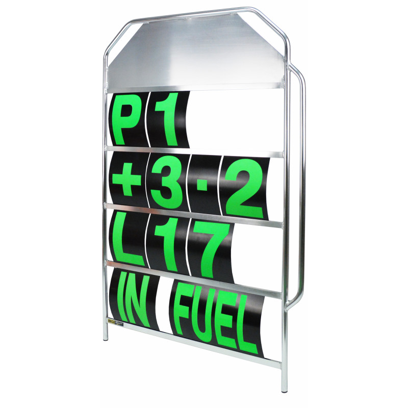 Cadru de signalizare din aluminiu, 1290 x 785 mm, 4 rânduri, mâner ergonomic - GT2i - BG-R251 - BGR251 - 5060252091497