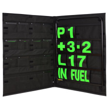 Zwarte aluminium signalisatie kit met groene nummers en opbergtas - GT2i - BG-R260BLA-G - BGR260BLA-G - 5060252091541