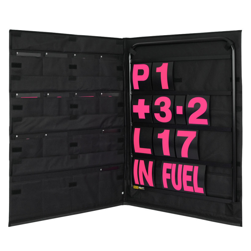 T6 aluminium sign kit, roze nummers, nylon tas - GT2i - BG-R260BLA-P - BGR260BLA-P - 5060252091565