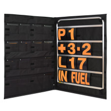 Aluminium signalisatie kit oranje nummers opbergtas B-G Racing - GT2i - BG-R260O - BGR260O - 5060252091657