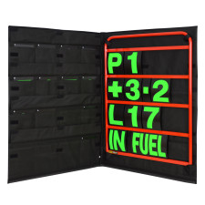 Rode aluminium bordenkit, groene nummers en opbergtas - GT2i - BG-R260RED-G - BGR260RED-G - 5060252091671