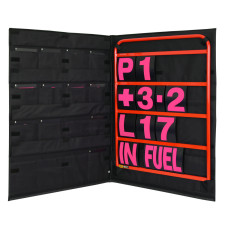 Rode aluminium signalisatie kit, roze nummers en opbergtas - GT2i - BG-R260RED-P - BGR260RED-P - 5060252091695