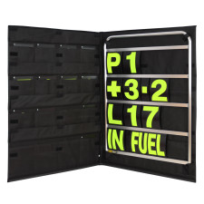 Aluminium bewegwijzeringsset met gele nummers en opbergtas - BG-R260Y - BGR260Y - 5060252091725