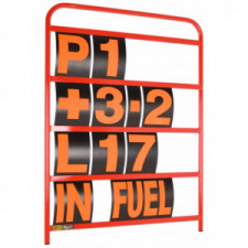 Cadre de panneautage aluminium rouge