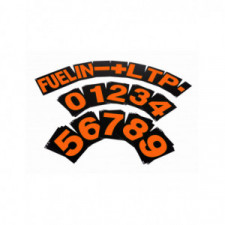 Kit chiffres orange pour panneautage