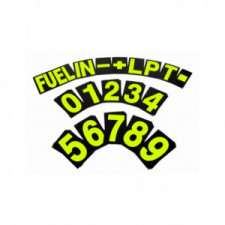Kit chiffres jaune pour panneautage