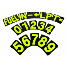 Kit met gele nummers voor bewegwijzering - BG-R262Y - BGR262Y - 5060252093446