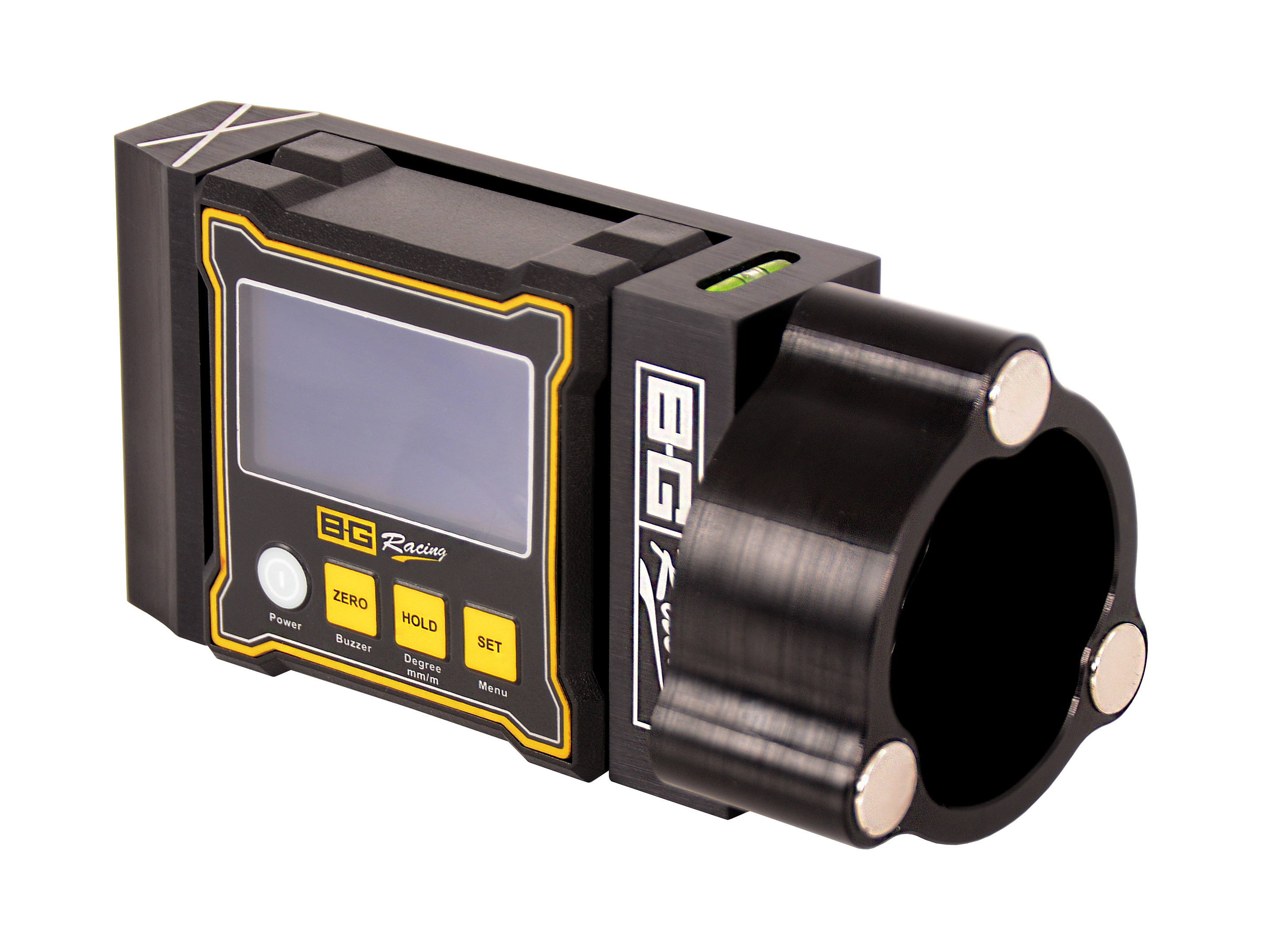 0,1 graad nauwkeurige digitale camber- en casterwaterpas met aluminium en magnetische standaard - BG-R306 - BGR306 - 5060252091909