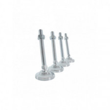 BG Racing Zinc plated levelling feet M12x175 (set of 4)