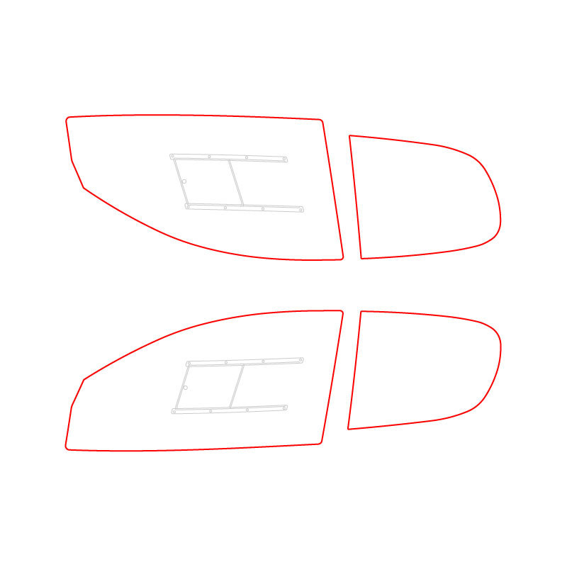 MAKROLON Racing Raam voor PEUGEOT 206 - RW-003050045-2T1 - 350032045-2T1