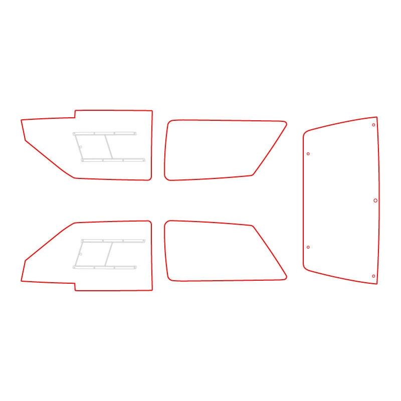 Vitrage MAKROLON Racing Window pour CITROEN AX - RW-004050045-2T1 - 350042045-2T1