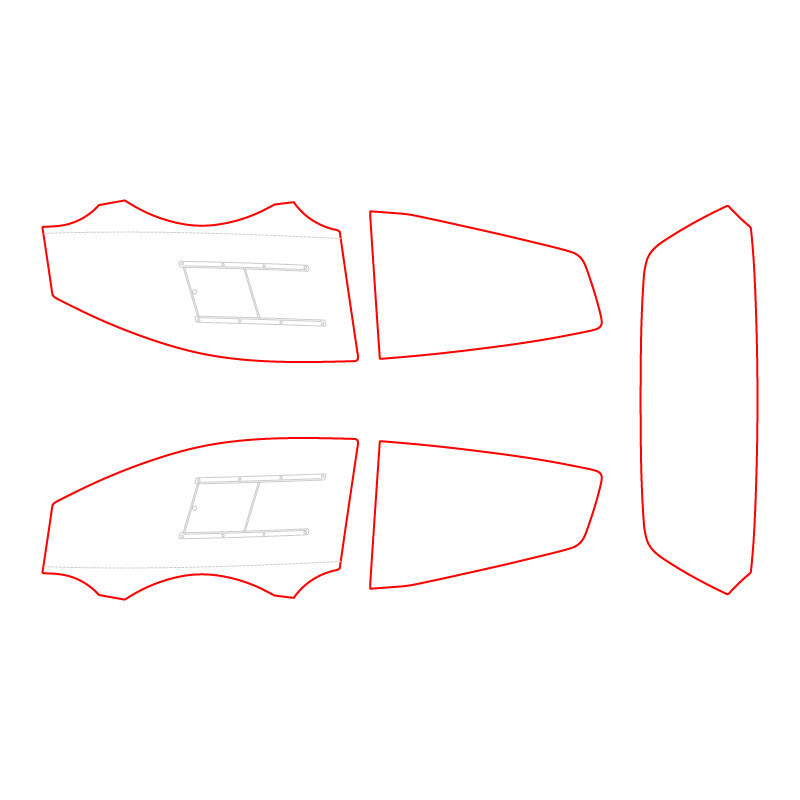 Vitrage MAKROLON Racing Window pour CITROEN C2 - RW-016050013 - 350162013