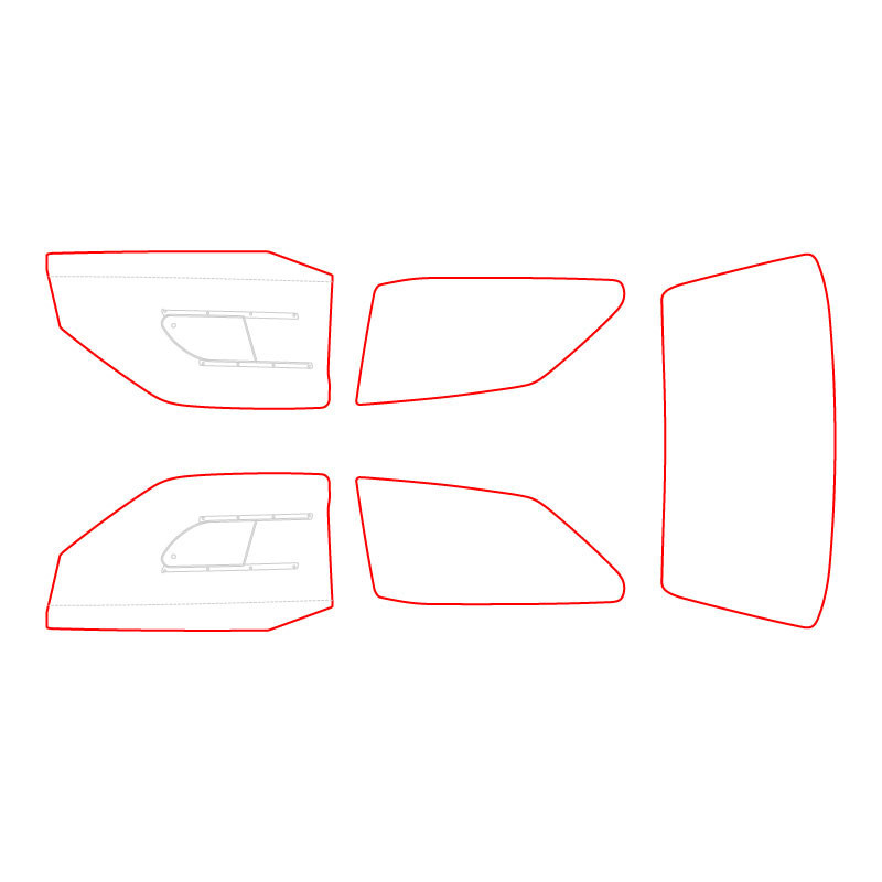 Vitrage MAKROLON Racing Window pour CITROEN ZX - RW-024050045-2T1 - 350242045-2T1