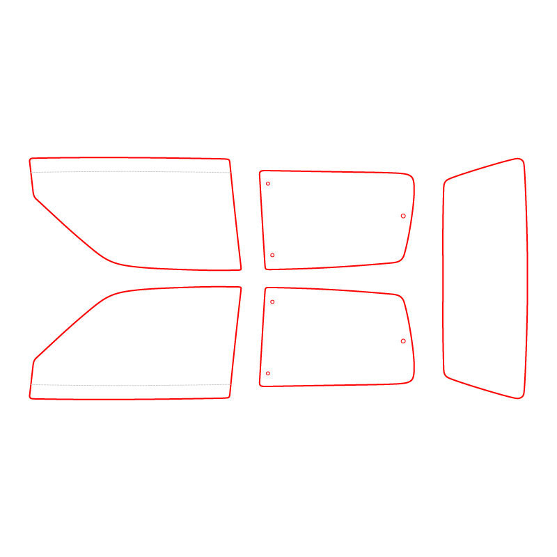 Vitrage MAKROLON Racing Window pour FIAT CINQUECENTO - RW-031050033 - 350311133