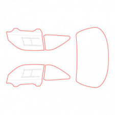 Vitrage MAKROLON Racing Window pour NISSAN SILVIA S14