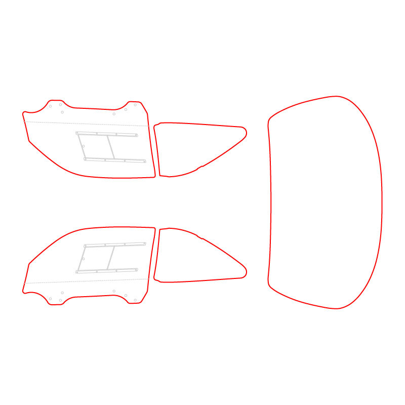 Vitrage MAKROLON Racing Window pour NISSAN SILVIA S14 - RW-038050013 - 350382013