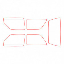 Vitrage MAKROLON Racing Window pour VOLKSWAGEN GOLF MK2