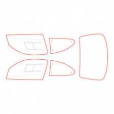 Vitrage MAKROLON Racing Window pour RENAULT MEGANE COUPE MK1