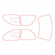 Vitrage MAKROLON Racing Window pour SUBARU IMPREZA GC