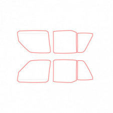 Vitrage MAKROLON Racing Window pour VOLKSWAGEN GOLF MK2 5P