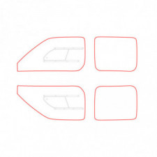 Vitrage MAKROLON Racing Window pour NISSAN NAVARA D22