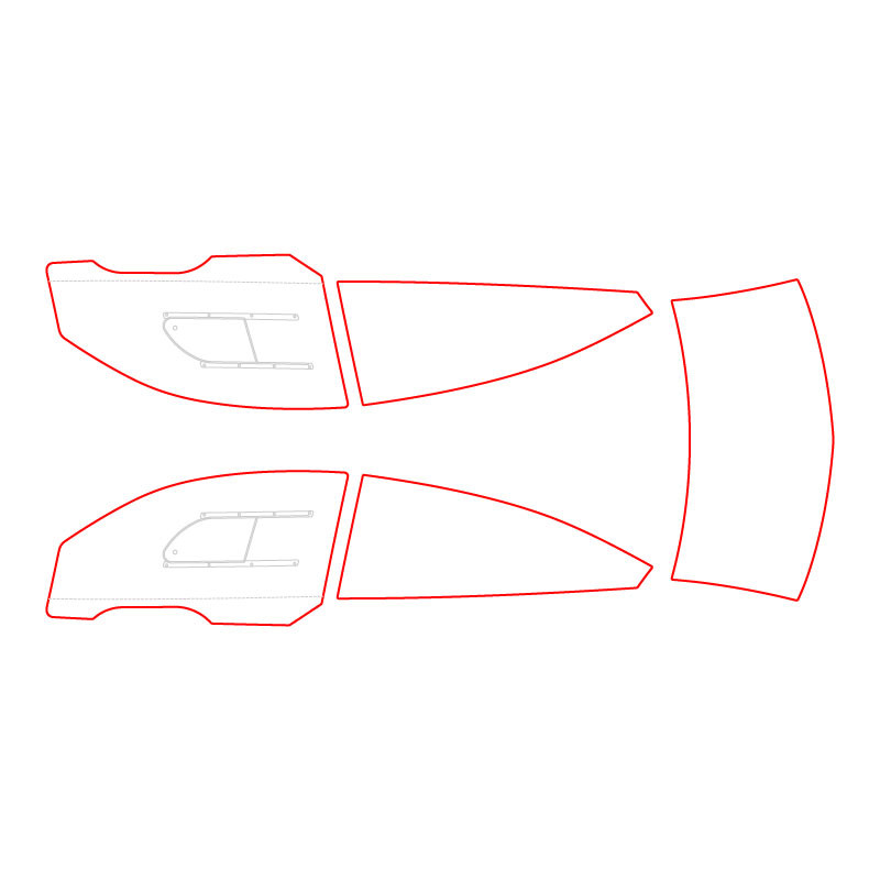 Vitrage MAKROLON Racing Window pour FORD FOCUS MK1 - RW-085050013 - 350852013