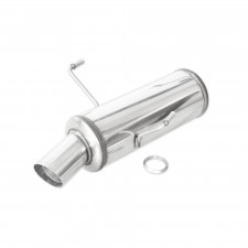 Terminal Echappement Inox Inoxcar Peugeot 406 2.2/3.0 V6 Berline 1x90mm Rally