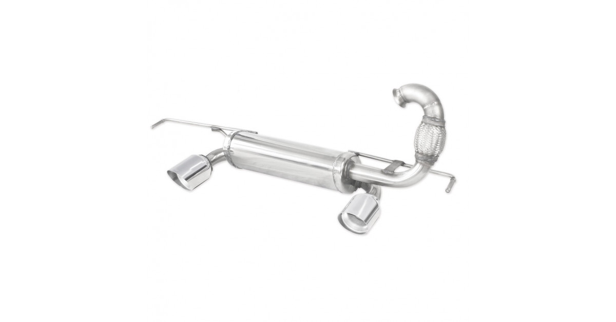 Inoxcar Rear Muffler with outlet 1x80mm Racing Right and Left Renault Twingo 3