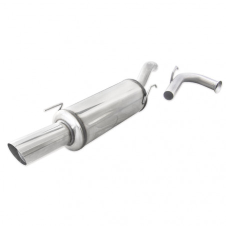 Terminal Echappement Inox Inoxcar Renault Clio 1 1.4 Avant 1998 1x90mm Rally