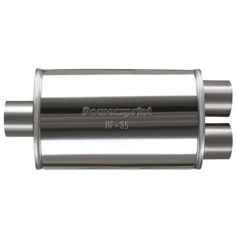 Powersprint stainless steel oval 2 in 1 intermediate flame guard muffler - PS-905032 - 905032