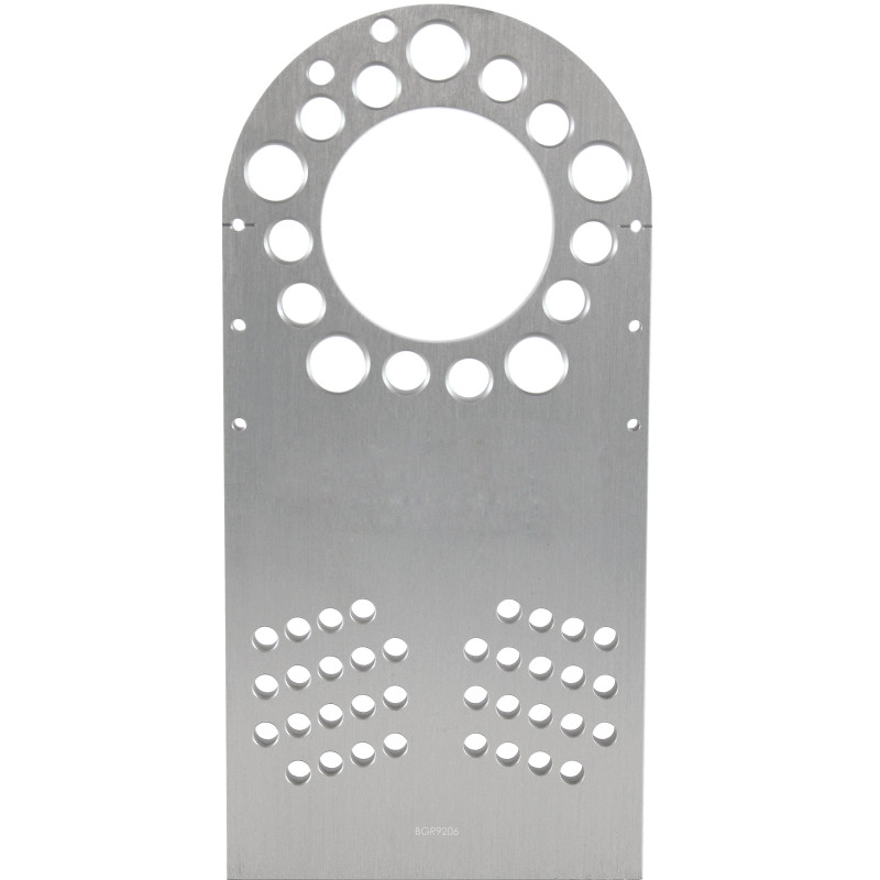 Aluminium plaat voor stelwiel met gaten 5x114,3 5x120 en 5x130 centrale boring 88,9mm speciaal PORSCHE 991 CUP x4 - BG-R9206 - BGR9206 - 5060252096720