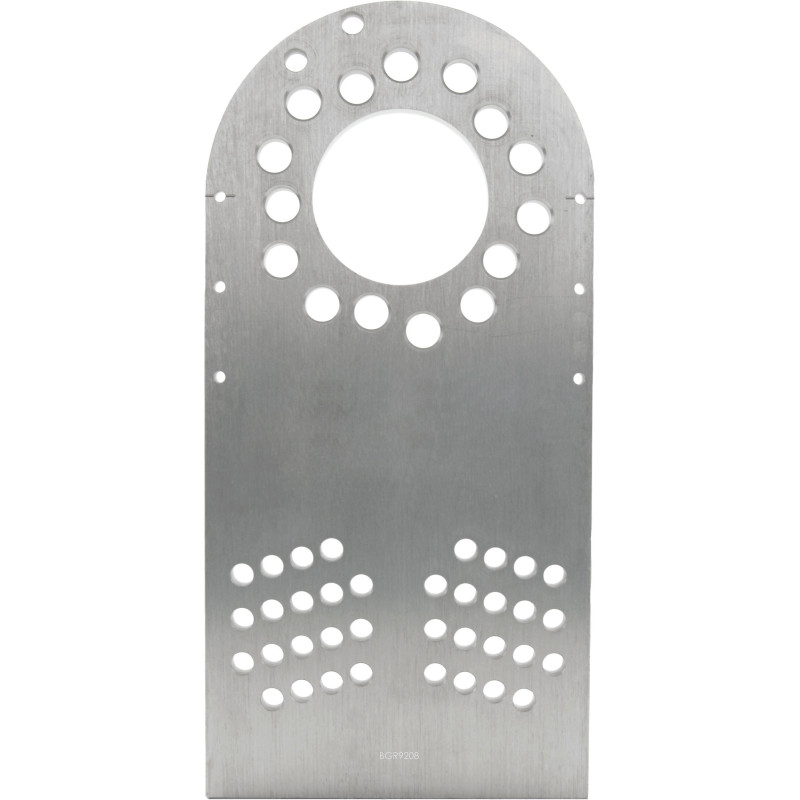 Aluminium plaat voor stelwiel met gaten 5x100, 5x112 en 5x114.3 en centrale boring 73,6mm, set van 4 - BG-R9208 - BGR9208 - 5060252096751