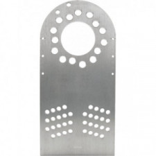 Aluminum blank hub stand plate with holes 5x100 5x112 and 5x114,3 and 73,6mm center bore (set of 4)
