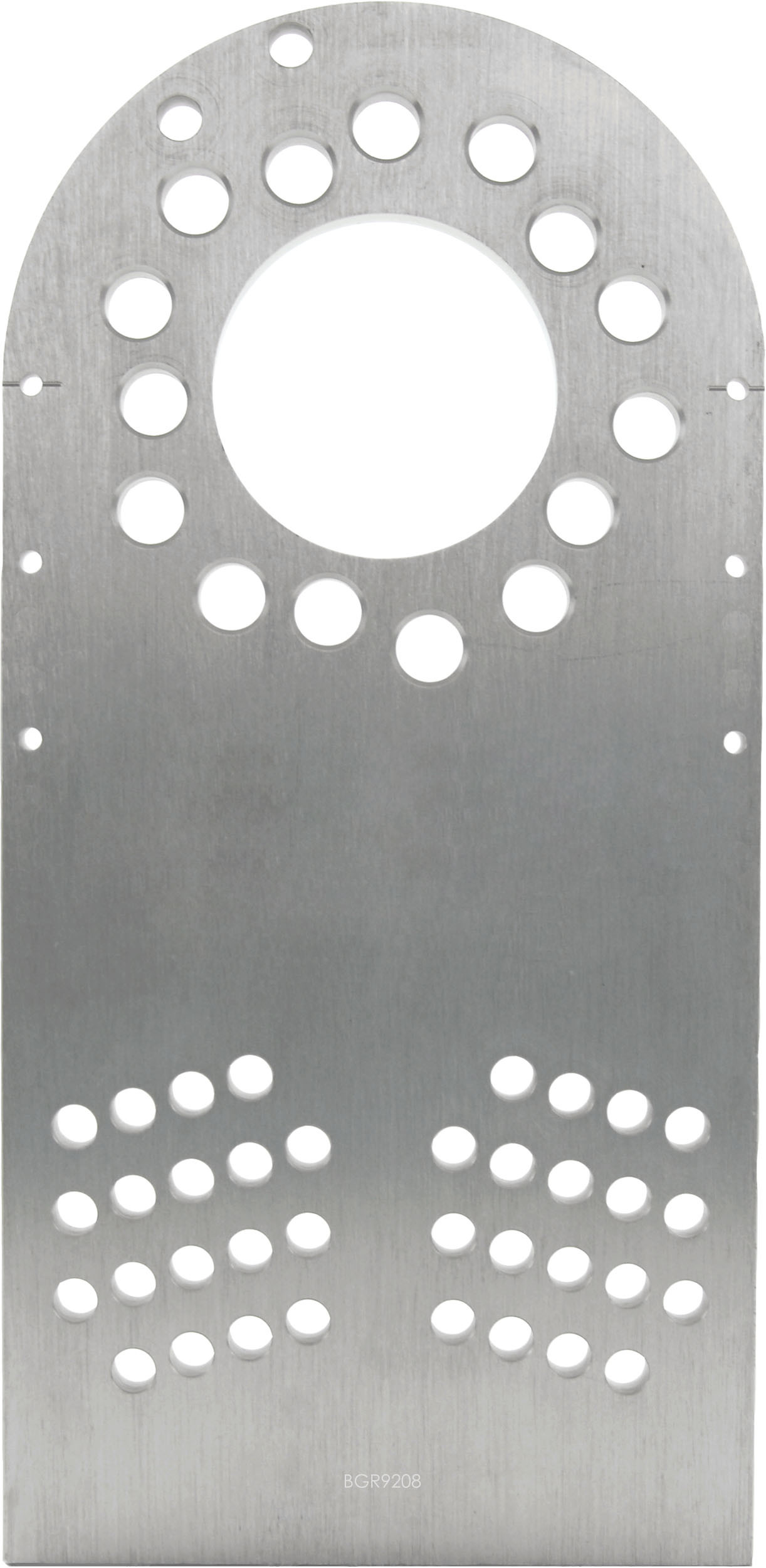 Piastra alluminio per ruote di regolazione con fori 5x100 5x112 e 5x114,3 e alesaggio centrale 73,6mm (4 pezzi) - BG-R9208 - BGR9208 - 5060252096751