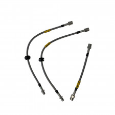 Kit Flexibles de Frein Durite Aviation Complet Goodridge VK3 Jeep CJ5/7 1982 - 1986 3 Pièces