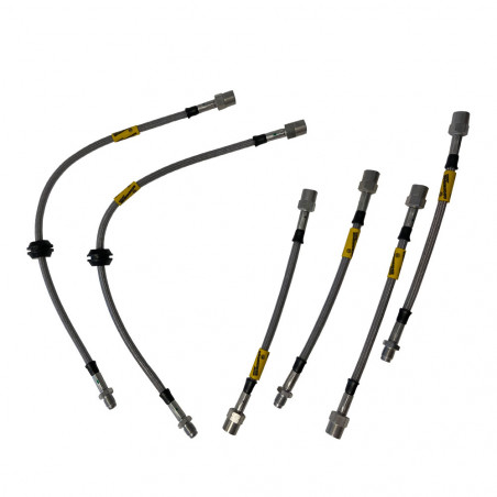 Kit Tubi Freno Manicotto Aviazione Completo Goodridge BMW 3.0 CSI 6 Pezzi