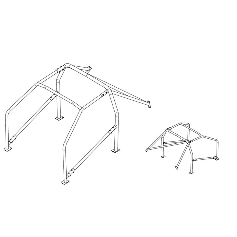 Rolbeugel SPARCO Opel Ascona B 1975-1981 FIA-J weld-on 27kg - GT2i - 00723146 - 00723146 - 8033280058067