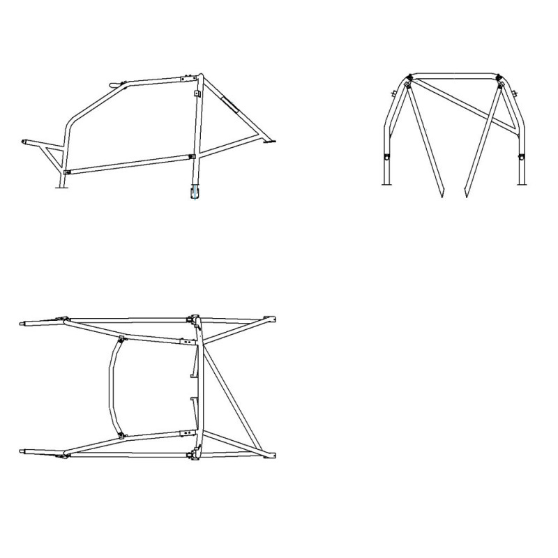 Rolbeugel SPARCO Opel Astra F GSI GTE 2.0 16V 1991-1998 - GT2i - 00753046 - 00753046 - 8033280058463