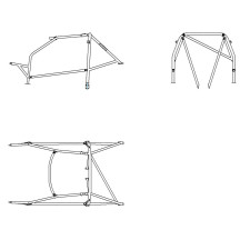 Rolbeugel SPARCO Opel Astra F GSI GTE 2.0 16V 1991-1998 - GT2i - 00753046 - 00753046 - 8033280058463