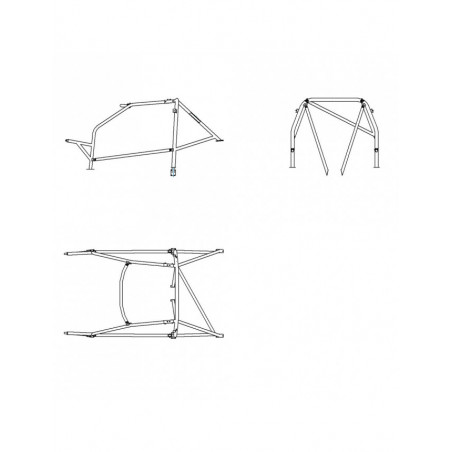 Rollbar SPARCO per Opel Astra F GSI/GTE 2.0 16V 1991-1998 - GT2i