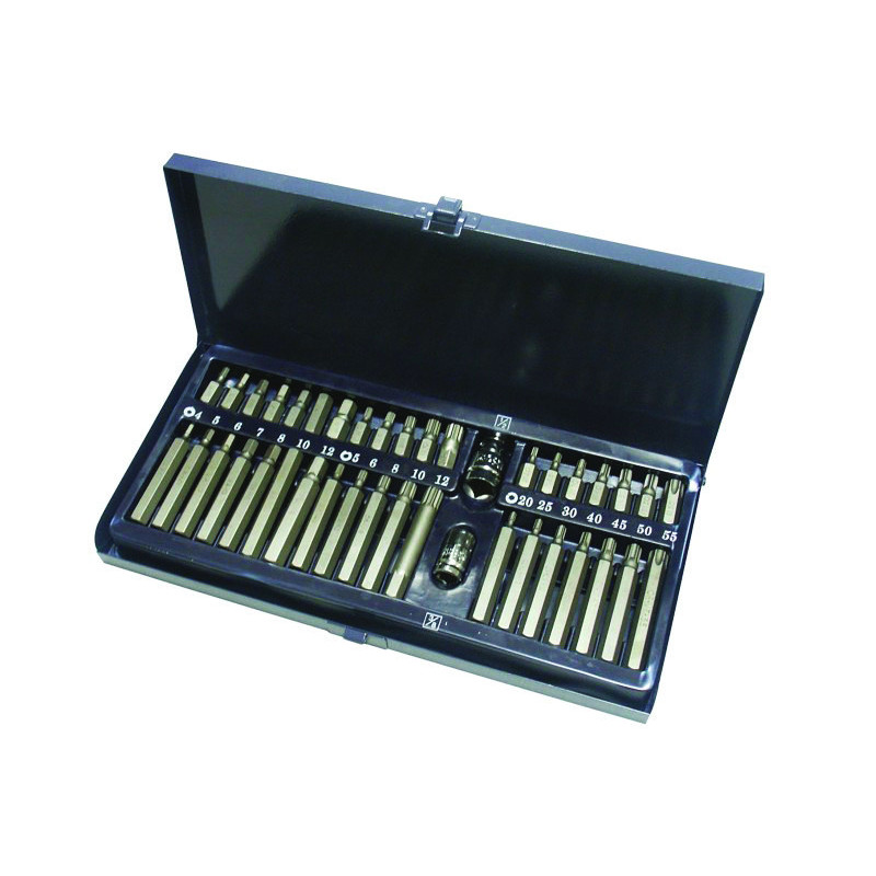 Set van 38 bits, Torx / Xzn, 2 adapters - AS-315091 - 315091 - 3233753150914
