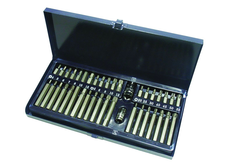 Set van 38 bits, Torx / Xzn, 2 adapters - AS-315091 - 315091 - 3233753150914