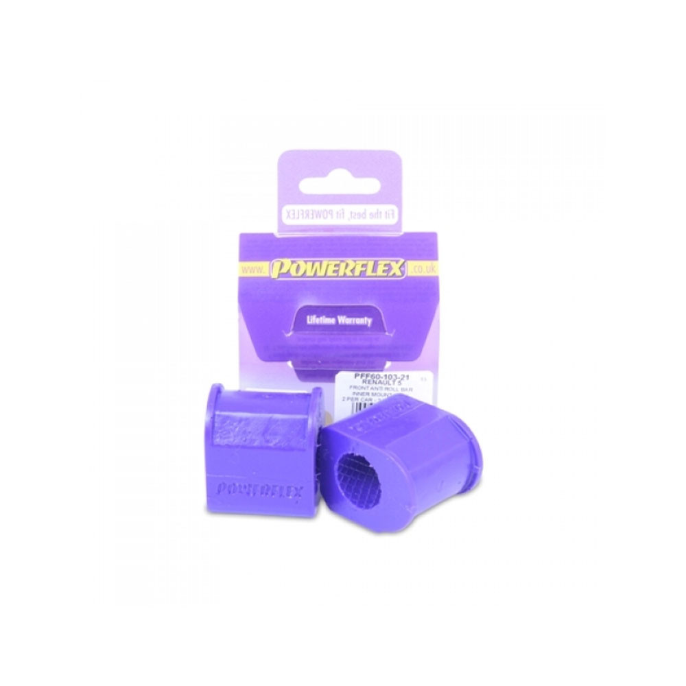 Silentbloc Powerflex pentru bară antiruliu, diametru 21 mm, Renault R5 GT Turbo (2 bucăți) - PF-F60103-21-2 - PFF60-103-21 - 5055676506863