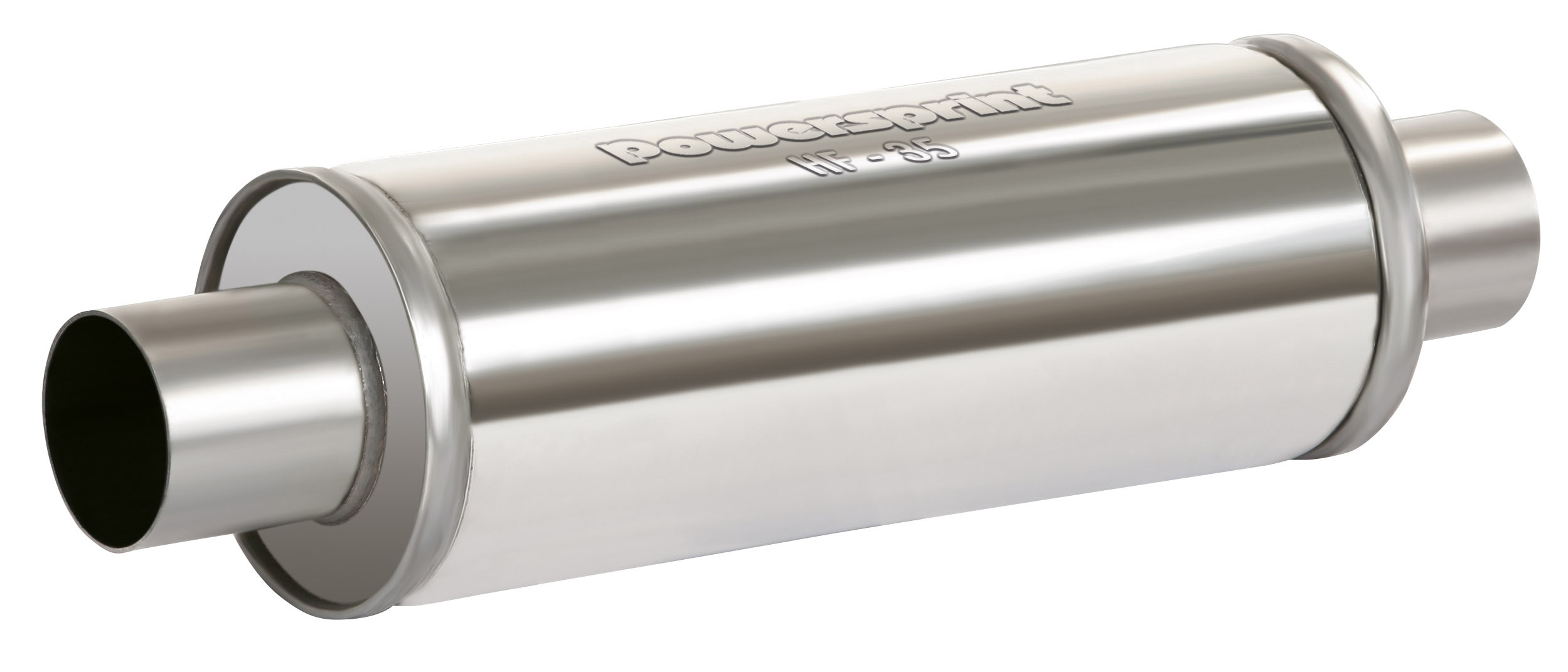Powersprint stainless steel round intermediate flame guard muffler - PS-906327 - 906327