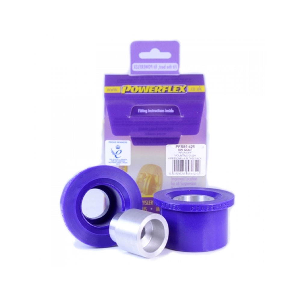 Silentblocuri Powerflex pentru diferențialul față și spate Volkswagen Bora (2 bucăți) - PF-R85425-2 - PFR85-425 - 5055676531629