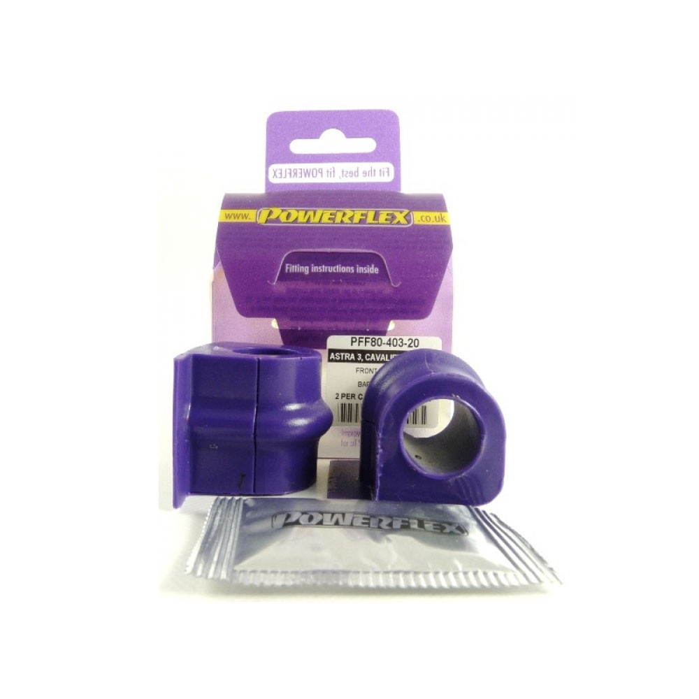 Silentbloc Powerflex pentru bară antiruliu, diametru 20, Opel Astra / Vectra (2 bucăți) - PF-F8040320-2 - PFF80-403-20 - 5055676509789