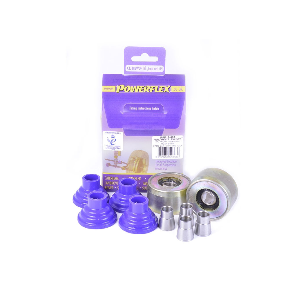 Silentbloc Powerflex pentru brațul față Ford Fiesta 1989-1996 / Escort 1990-2001 (2 bucăți) - PF-F19602-2 - PFF19-602 - 5055676503633