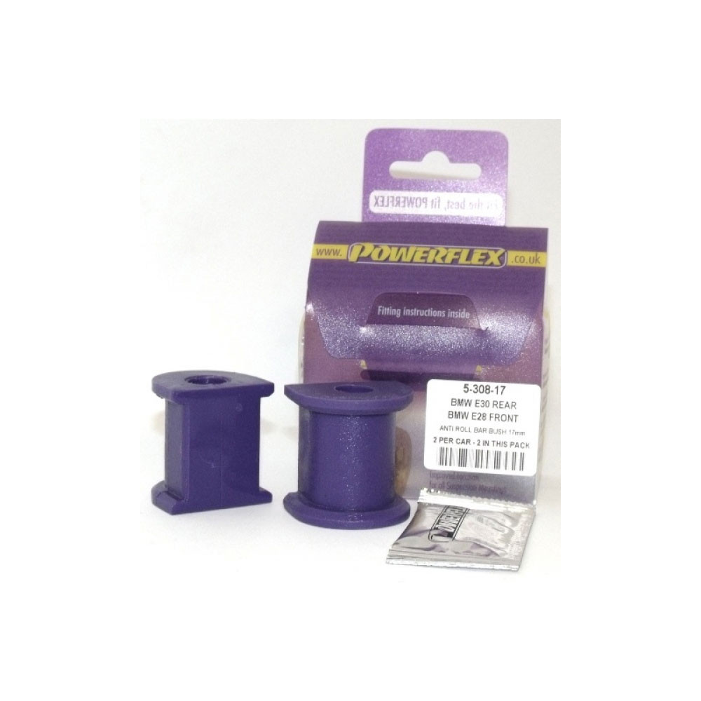 Silentbloc Powerflex pentru bară antiruliu de 17 mm spate BMW E30 (2 bucăți) - PF-R530817-2 - PFR5-308-17 - 5055676501493