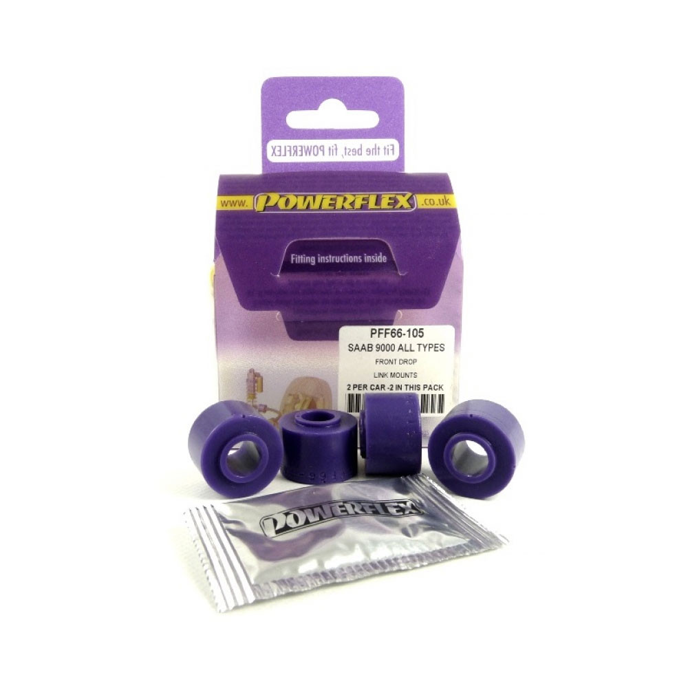 Silentbloc Powerflex pentru bară antiruliu față cu opritor pentru Saab 9000 (2 bucăți) - PF-F66105-2 - PFF66-105 - 5055676507570