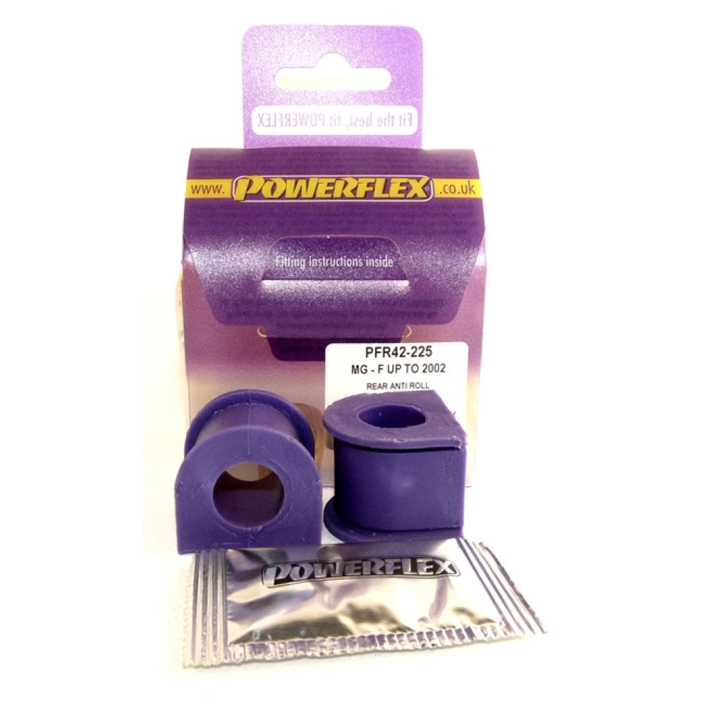 Silentbloc Powerflex pentru bară antiruliu spate Rover MGF - 2002, 18 mm (2 bucăți) - PF-R42225-2 - PFR42-225 - 5055676505354